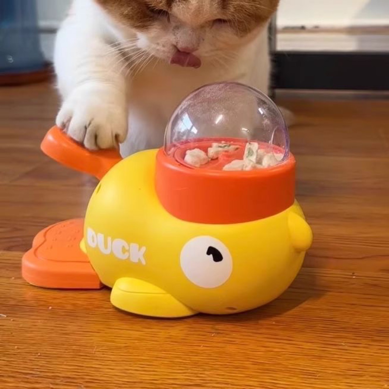 귀여운 강아지 고양이 겸용 간식 퍼즐 토이 오리 장난감 7,410원