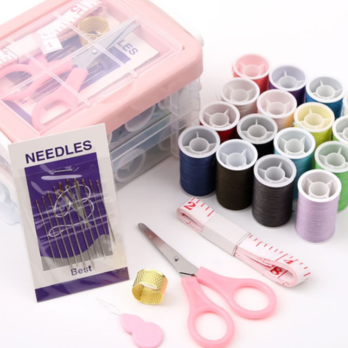리브온 30종 가정용 휴대용 재봉키트 수선 실 바늘 케이스 반짇고리 올인원셋트 4,490원