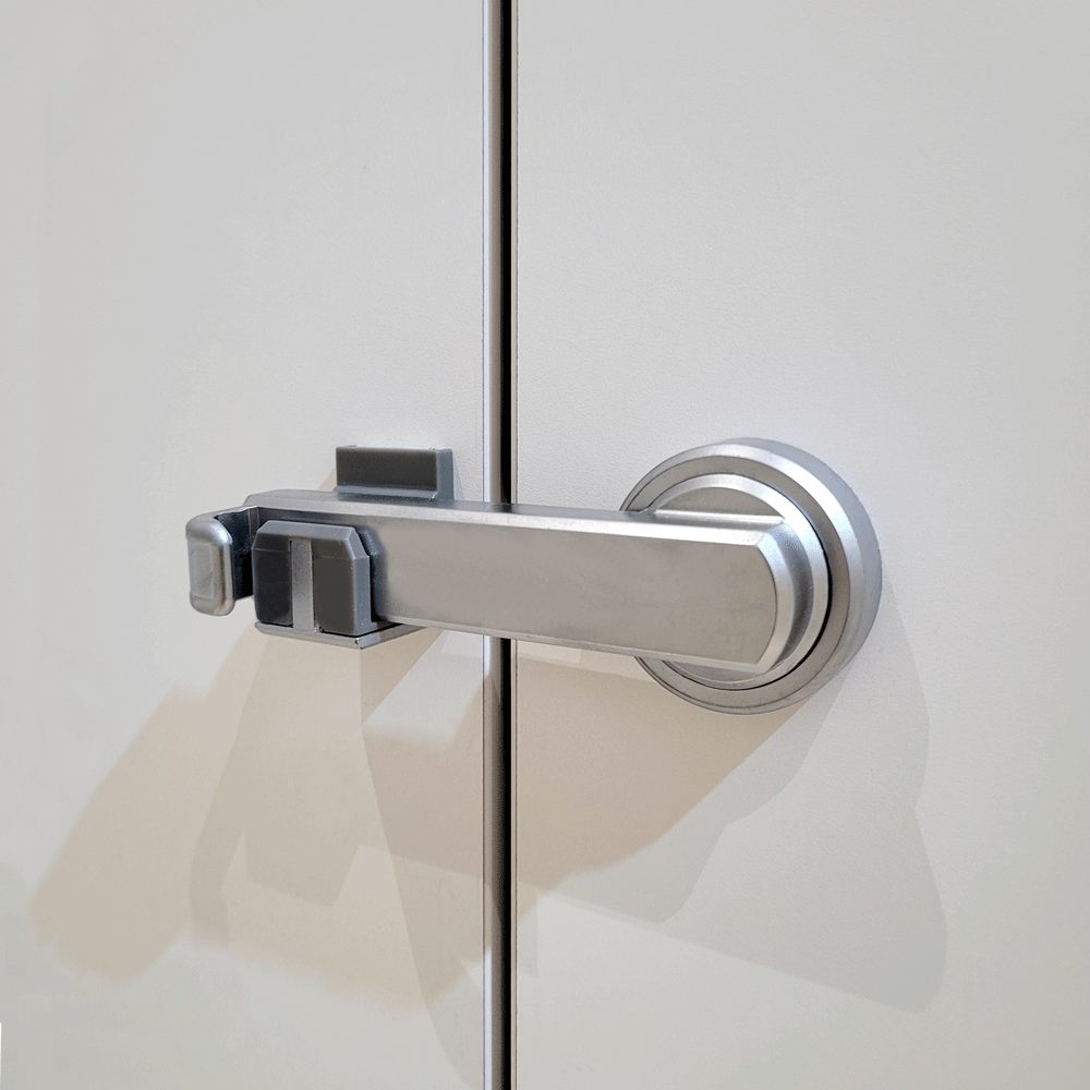 큐비클 문 잠금장치 막대형 잠금쇠 OS-220 화장실 칸막이 부속 스테인리스 고정장치, 실버, 1개 22,800원