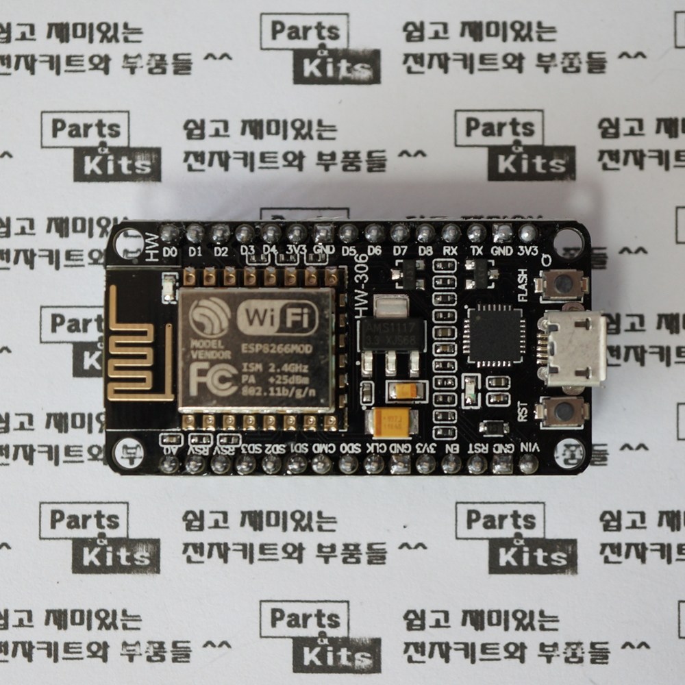 [파츠키츠] NodeMCU, ESP8266쉴드, CH340, CP2102, 와이파이, 아두이노, LUA, WiFi모듈 5,000원
