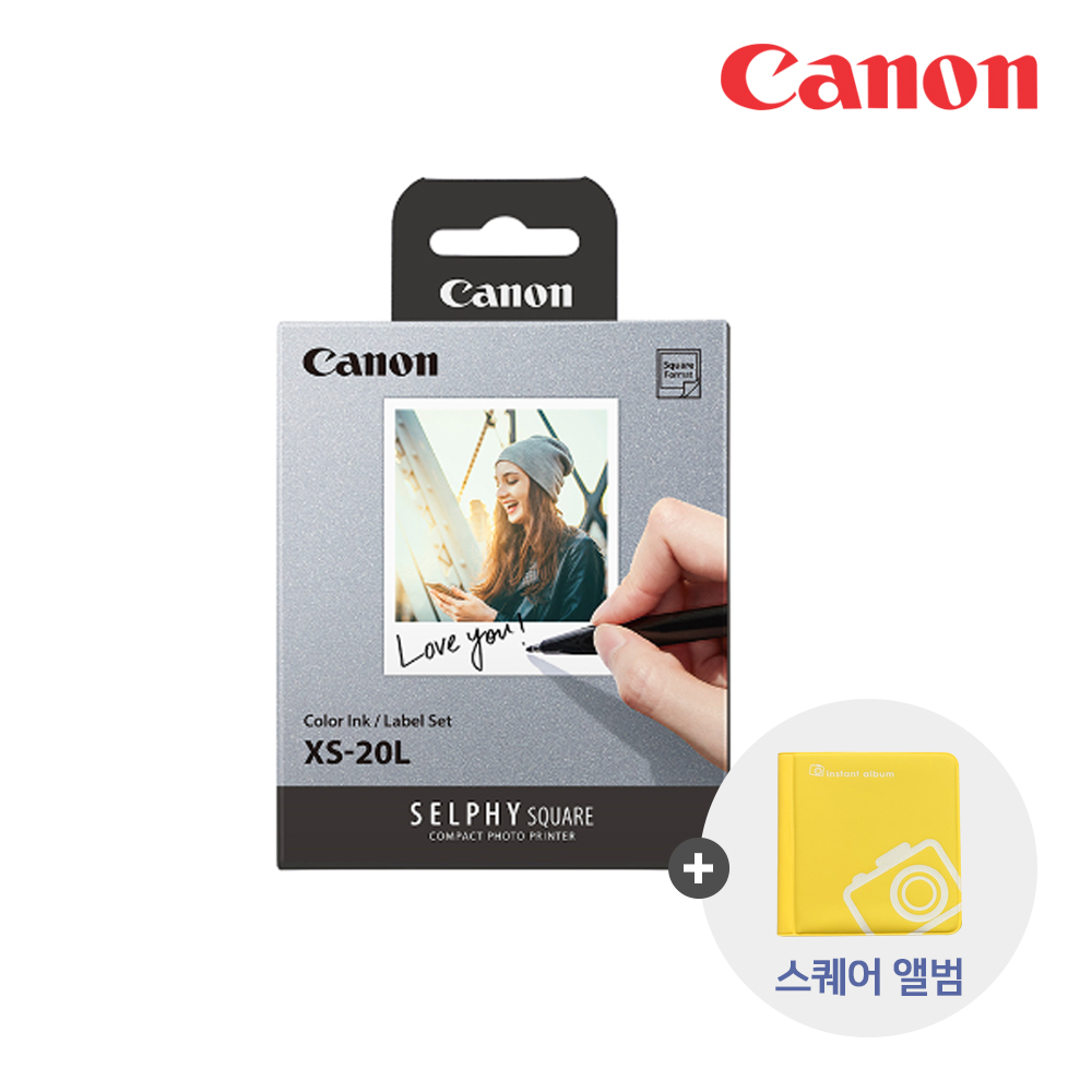 캐논 셀피 스퀘어 QX10 전용 포토용지 XS-20L 1팩(20매) + 오리진 스퀘어앨범 / 포토프린터 26,900원