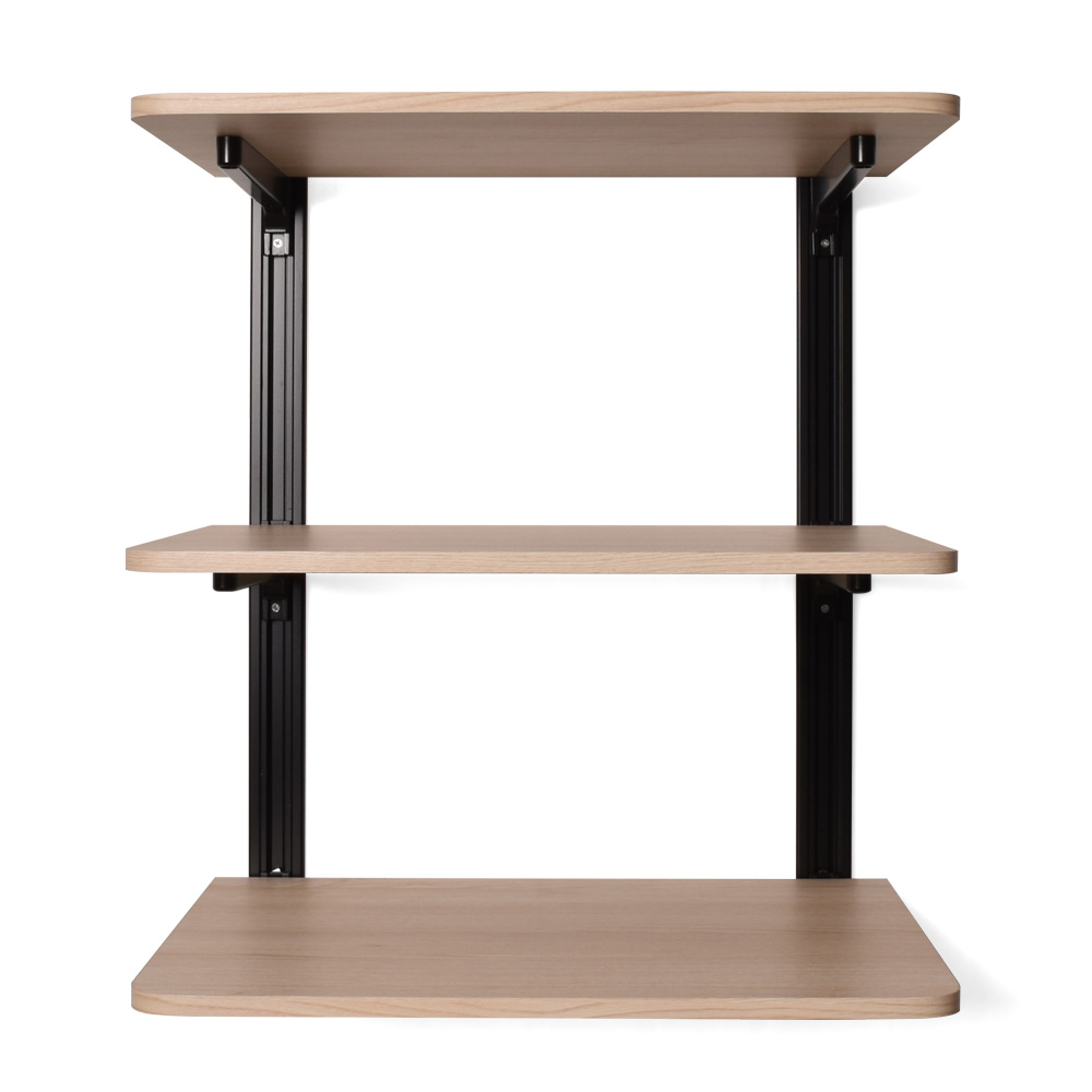 도경 세탁실 라운드 선반 3단, 1개, 선반대 블랙 + 상판 오크 800 82,000원