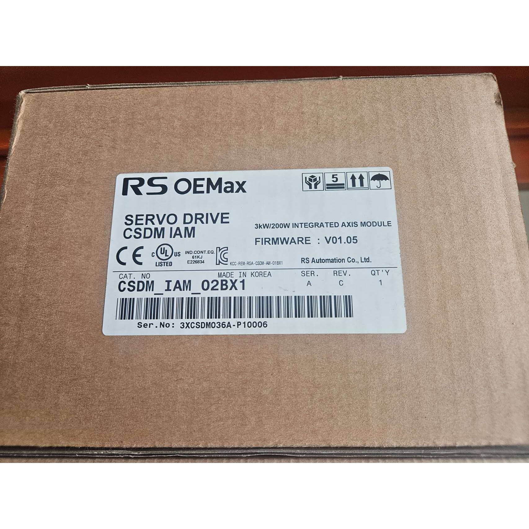 RS OEMax SERVO DRIVER CSDM IAM 02BX1, 1개 199,000원