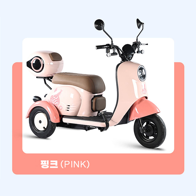 [KOBAF] 충전식 배달용 삼륜 전동 스쿠터 출퇴근 소형 전기 바이크 세발 미니 카트, 현재가 1,301,410원