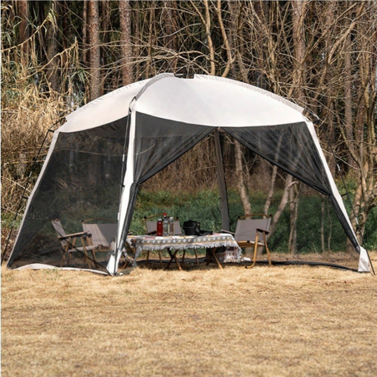 씽크라이프 3.30x3.30m 초대형 타프 스크린 쉘터 메쉬 텐트 모기장 그늘막 텐트 대형 타프쉘 109,900원