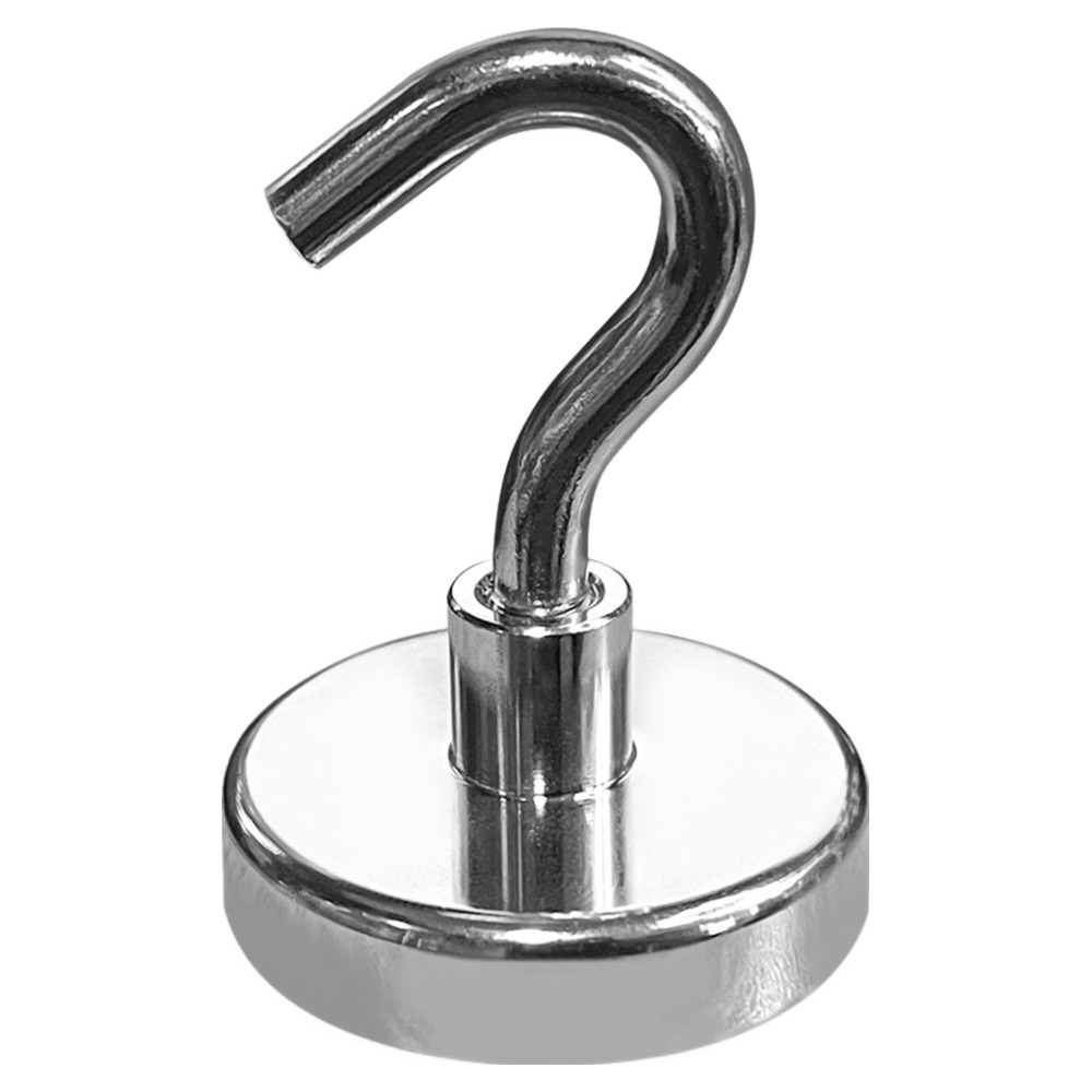 월드크린 네오디뮴 자석 걸이 후크형 36mm, 실버, 1개 5,900원