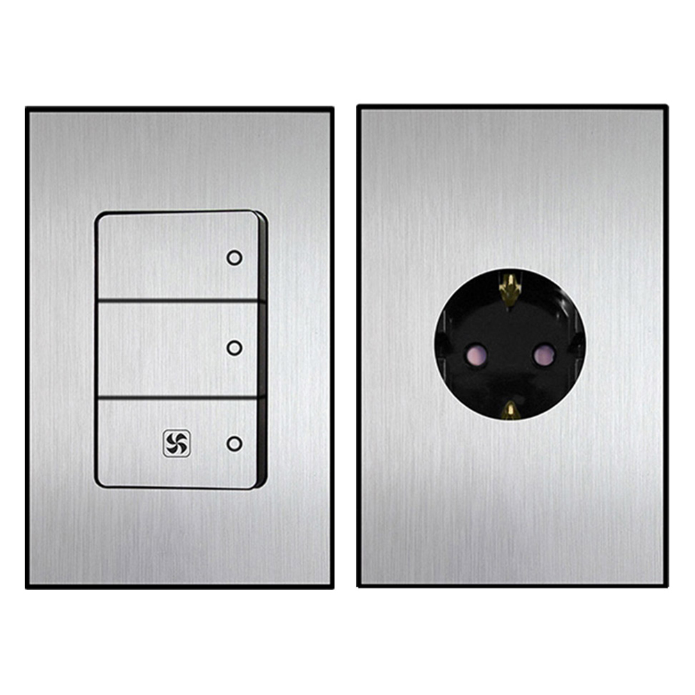 보에담 스위치 3구 환풍기 점프선 내장 + 매입 콘센트 1구 세트 17,000원