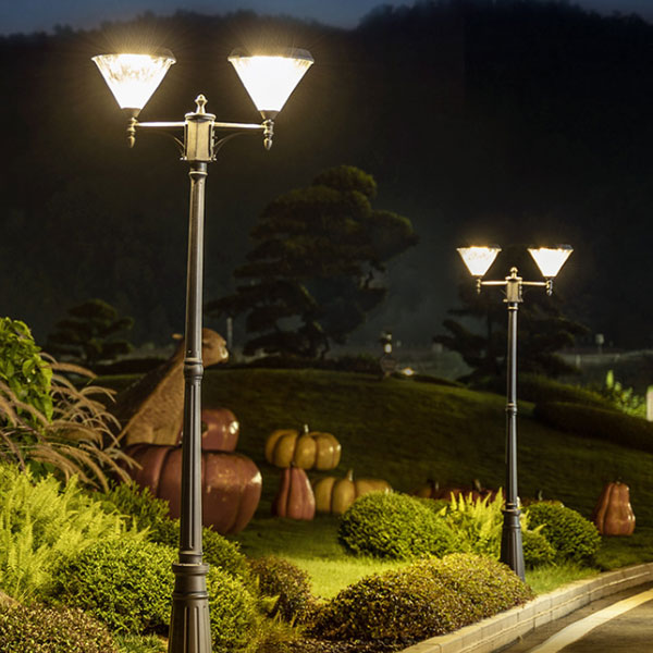 진성 태양광 LED 원반형 2헤드 2.6M 가로등 (2색지원) 대형정원등 잔디등 태양등 220,000원