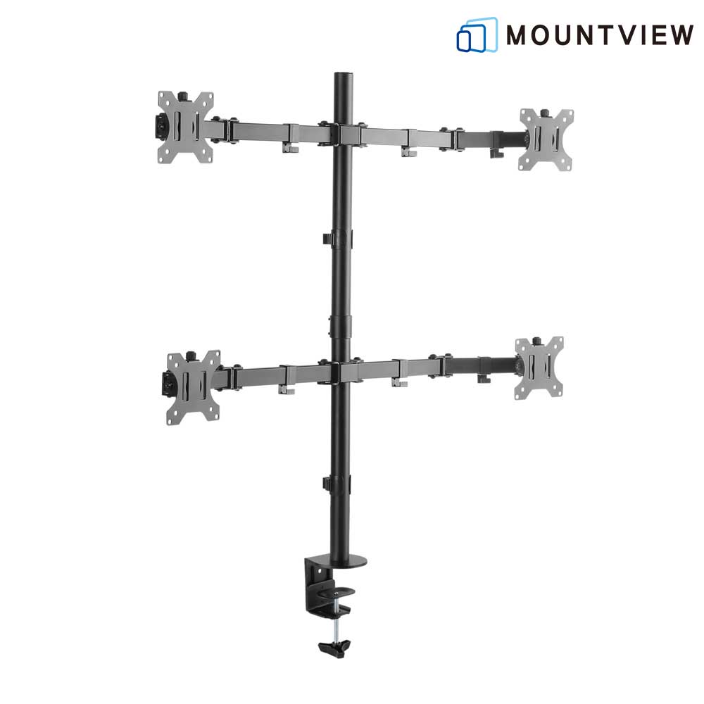 마운트뷰 쿼드 모니터 암 클램프형 거치대 MV12-C048N, 1개, 블랙 64,790원