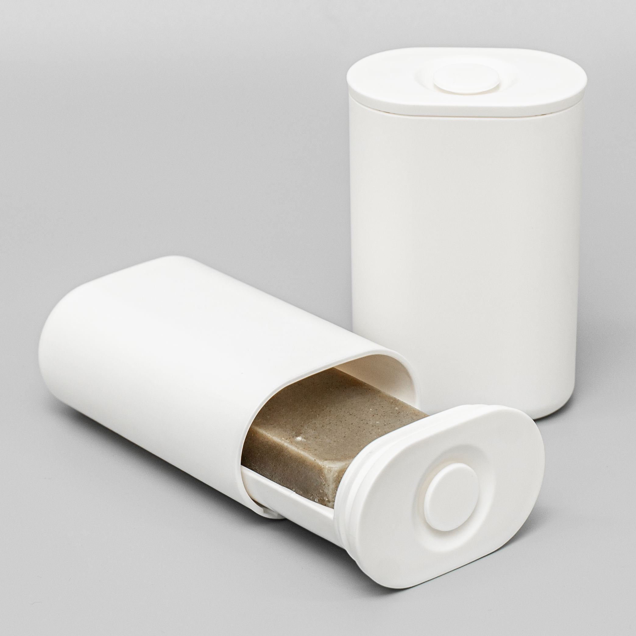 코지티 완전 밀폐 휴대용 비누케이스 비누 받침대 포함, 매트 화이트, 2개 8,500원