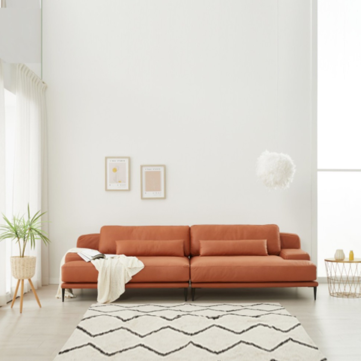 플로바움 델리안 패브릭 풀커버 4인용 소파  방문설치소파 619,000원