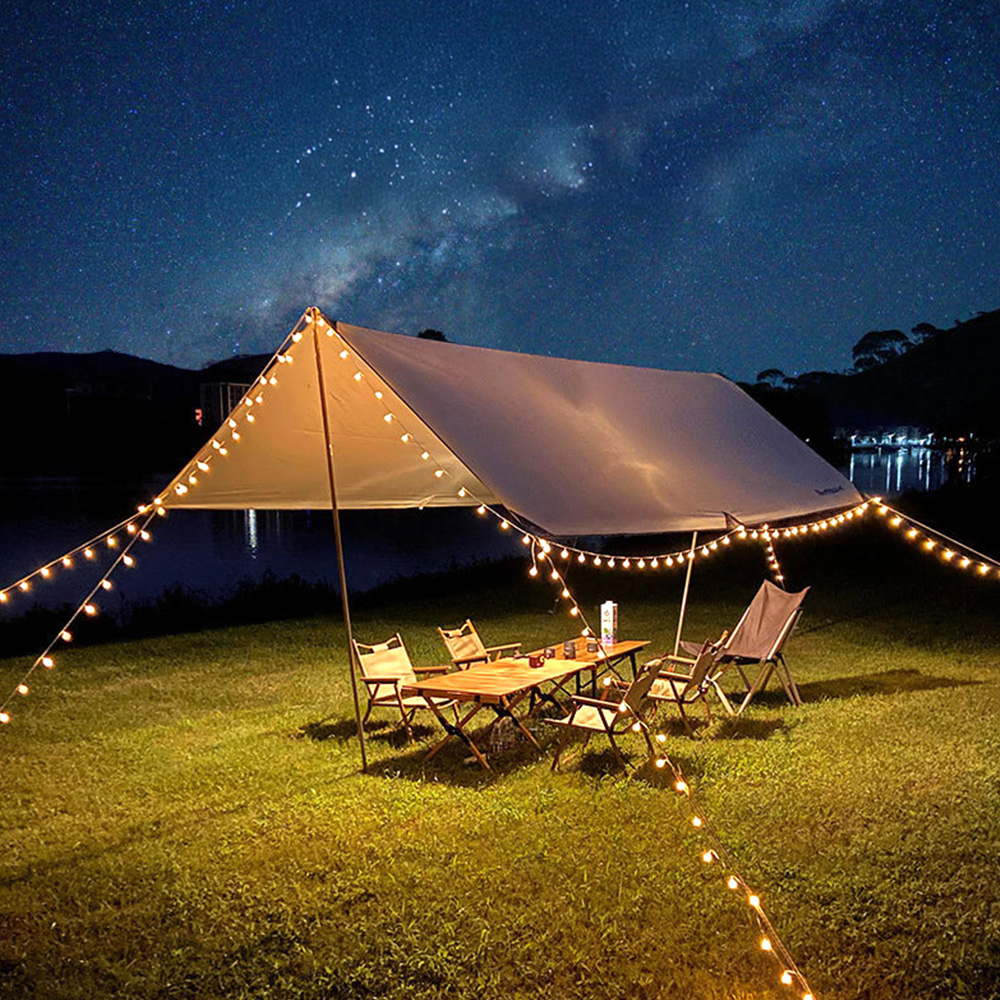 21세기트랜드 교체 가능 태양열 패널 USB 유리알 캠핑 전구 줄조명 100구, 황색, 12m, 1개 32,250원