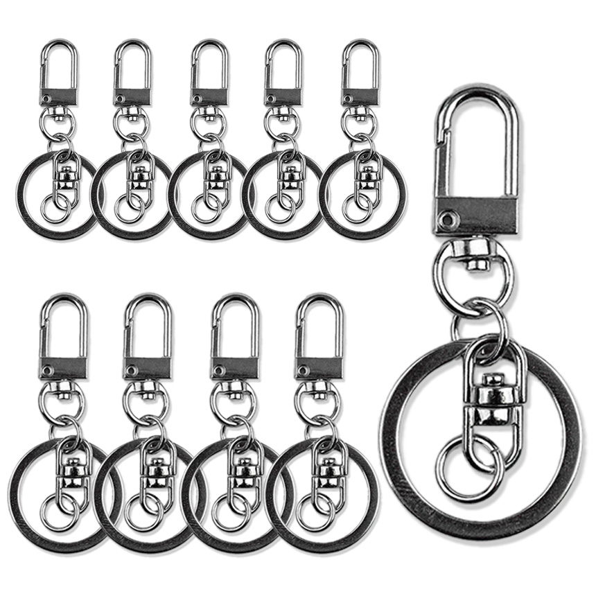 유니츠 국내 조립 D고리 추가 열쇠고리, 실버, 10개 8,290원