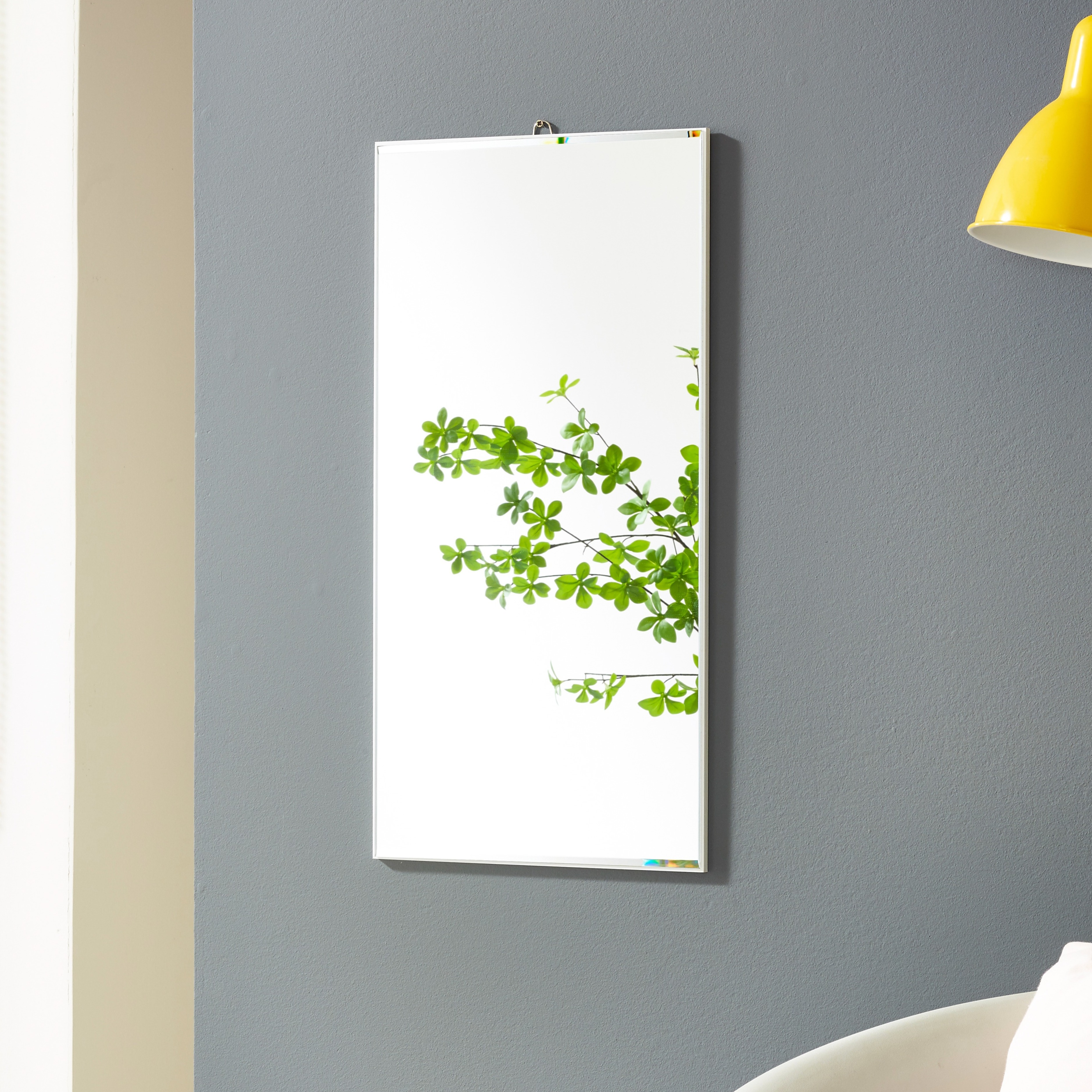 온맘컴퍼니 프랑 화이트 우드 벽거울 300 x 600 mm, 화이트 17,800원