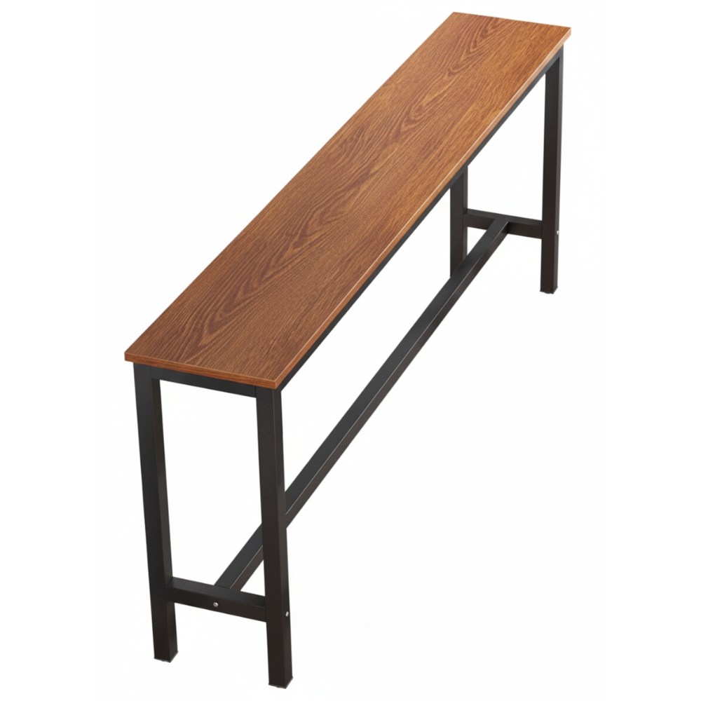 사이드 테이블 홈바 창가 휴게실 간이 틈새 슬림 좁고 긴 콘솔 책상, 100*40*100cm 오크 브라운, 현재가 106,000원