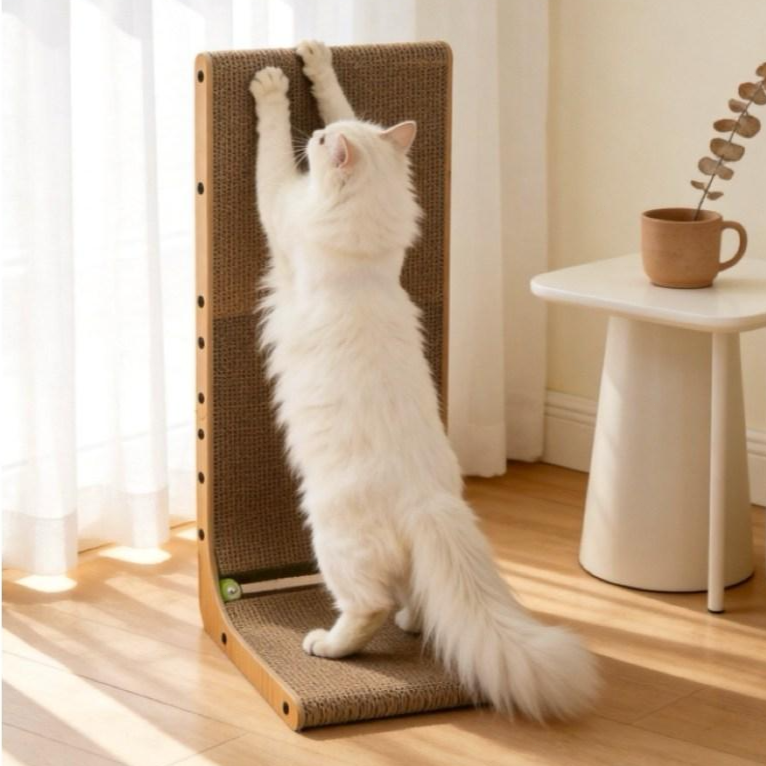 EHEYCIGA L형 고양이 스크래쳐 공 모양 장난감 포함 수직형, 1개, 갈색 32,900원