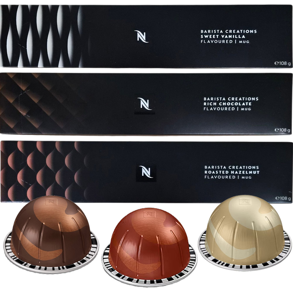 네스프레소 버츄오 캡슐커피 바리스타 모음 (바닐라/초콜릿/헤이즐넛) 셋트구성 48,700원