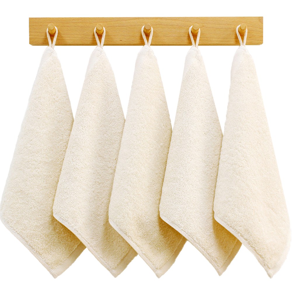 어메니티타올 40수 코마사 무형광 주방 고리 수건 70g 세트, 무염색, 5개 16,500원