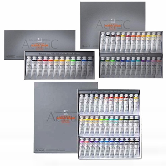신한화구 전문가용아크릴물감세트 20ml 12색 24색 36색 23,500원