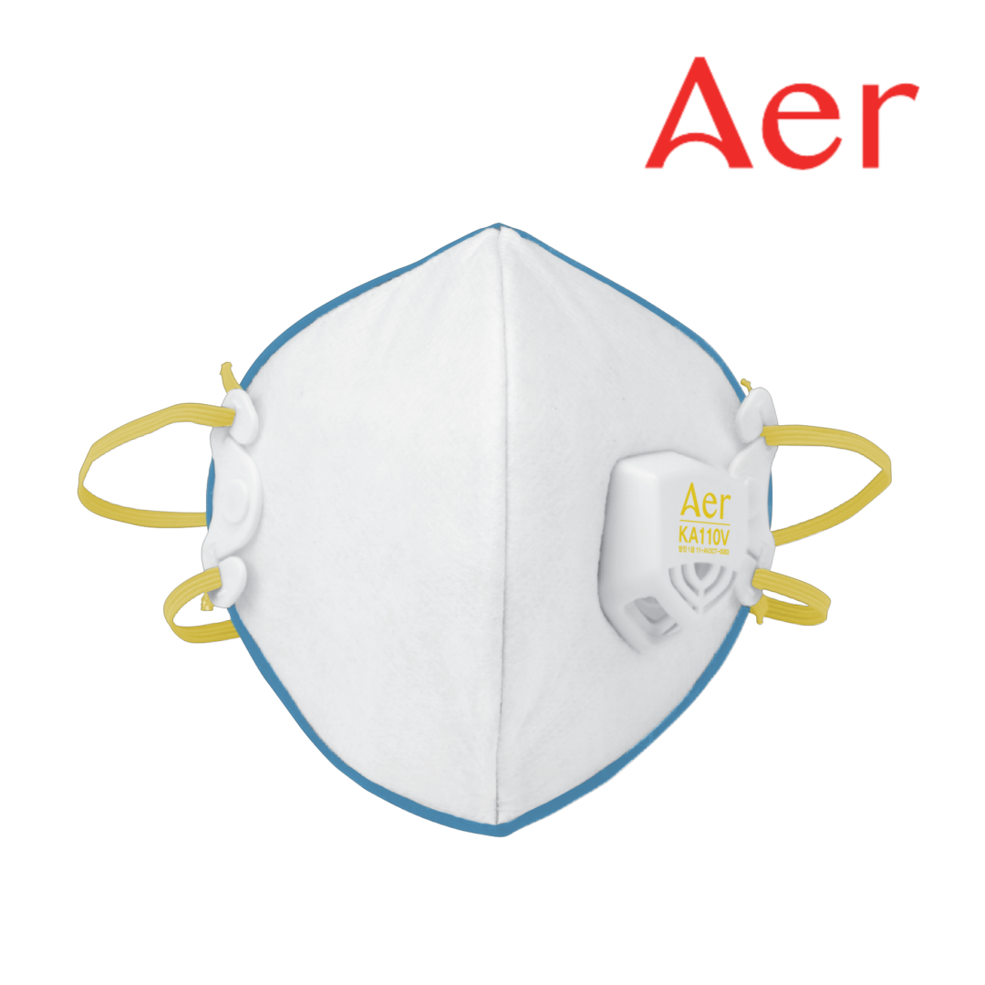 듀폰 아에르 특급 접이식 배기밸브 방진마스크 KA110V 10개 1박스 23,700원