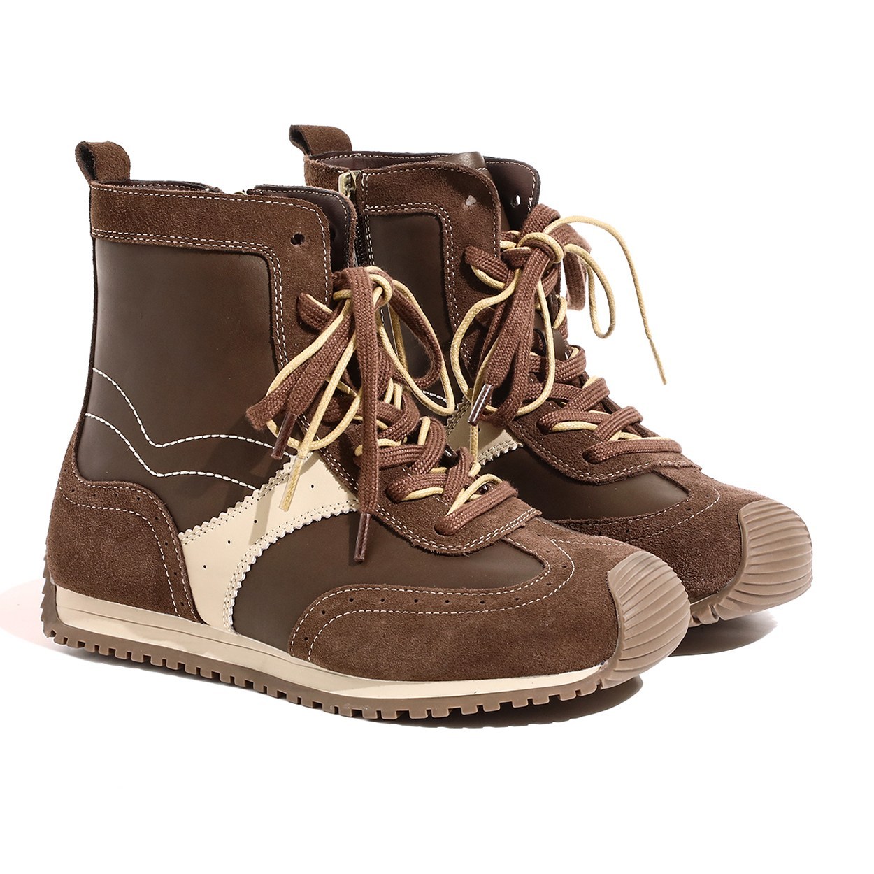 Shougu A-1500 정품 폭발 두꺼운 밑창 정품 가죽 마틴 부츠 여성 새로운 영국 스타일 슈퍼 잘 생긴 슈퍼 파이어 캐주얼 부츠 63,500원