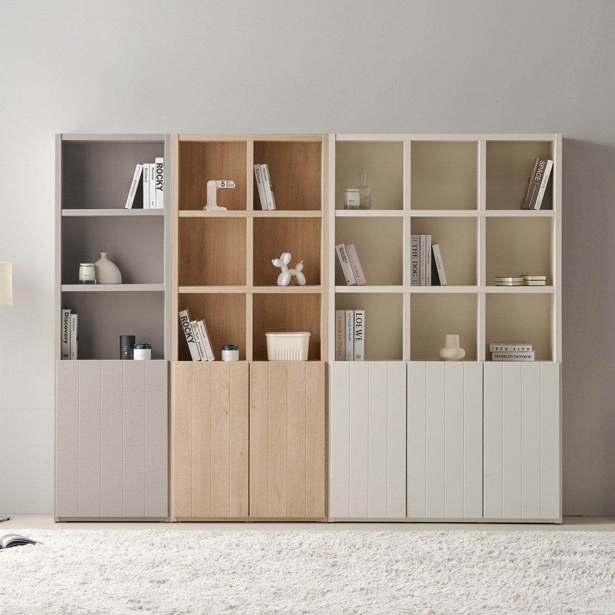 두리앳가구 수납책장 도어형 5단 책장 에디트 4 color 161,000원