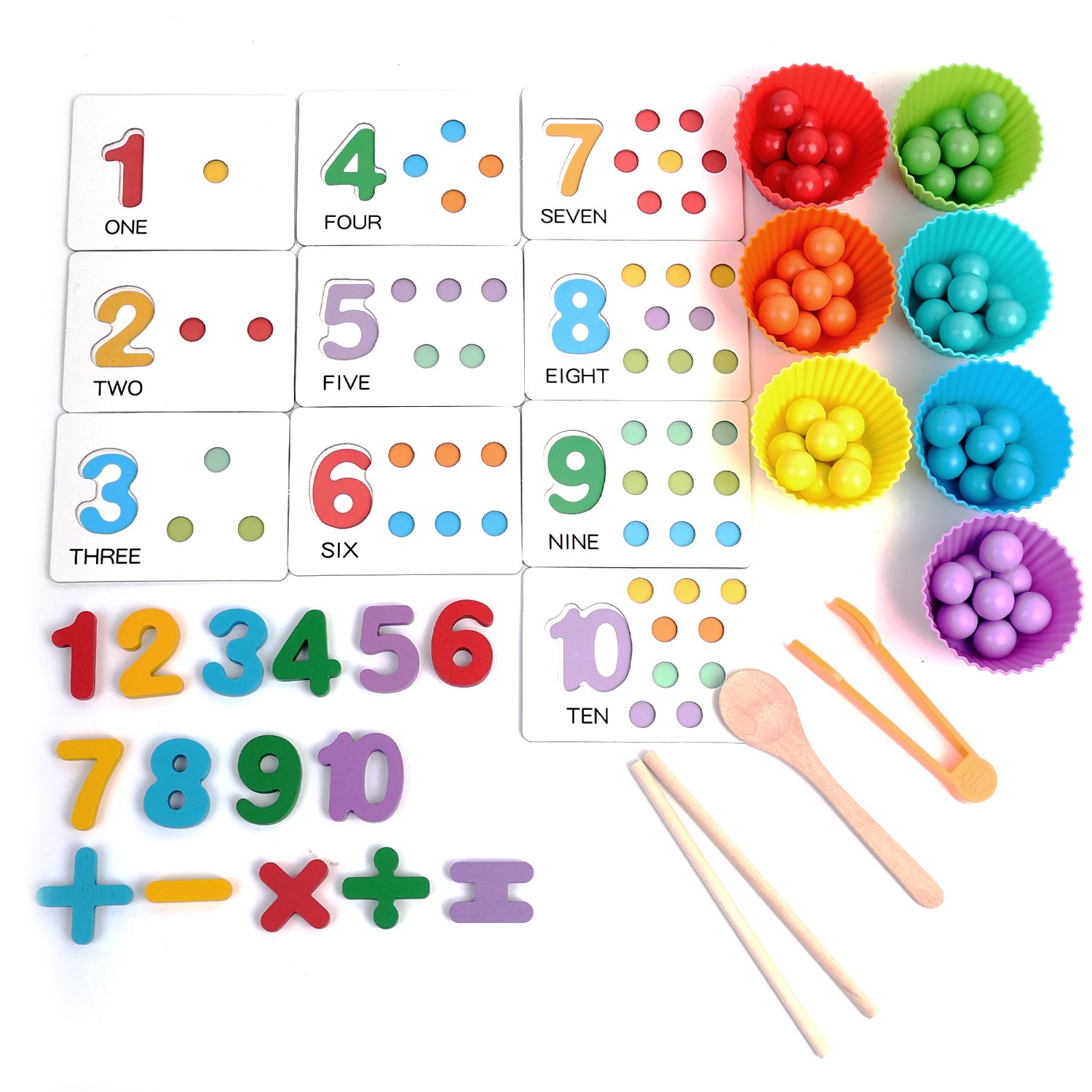 컬러 구슬 수세기 셈놀이 96피스 젓가락 연습, 1개 19,360원