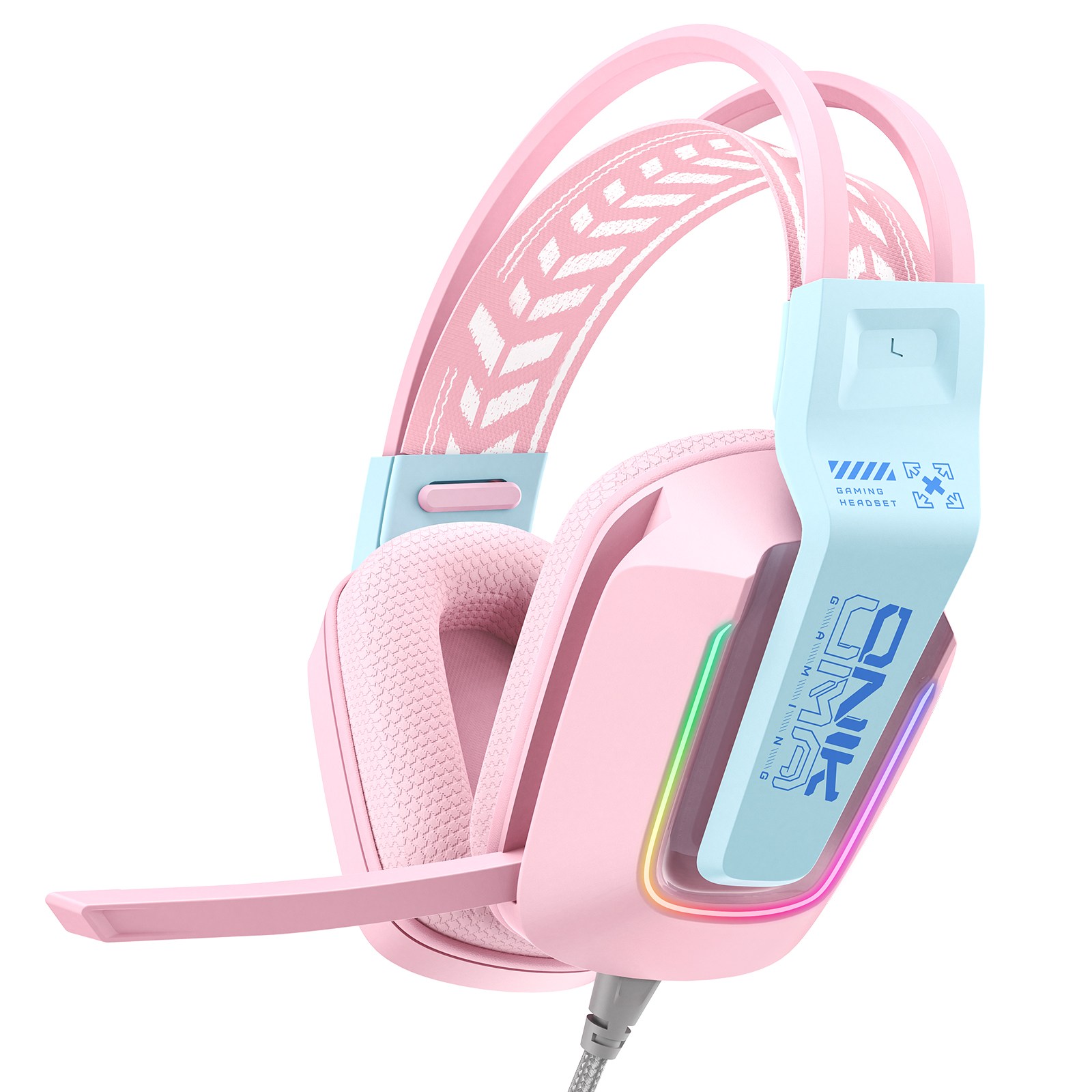 ONIKUMA 유선 게이밍 헤드셋 가상 7.1 usb RGB 노이즈캔슬링 마이크 X13 20,800원