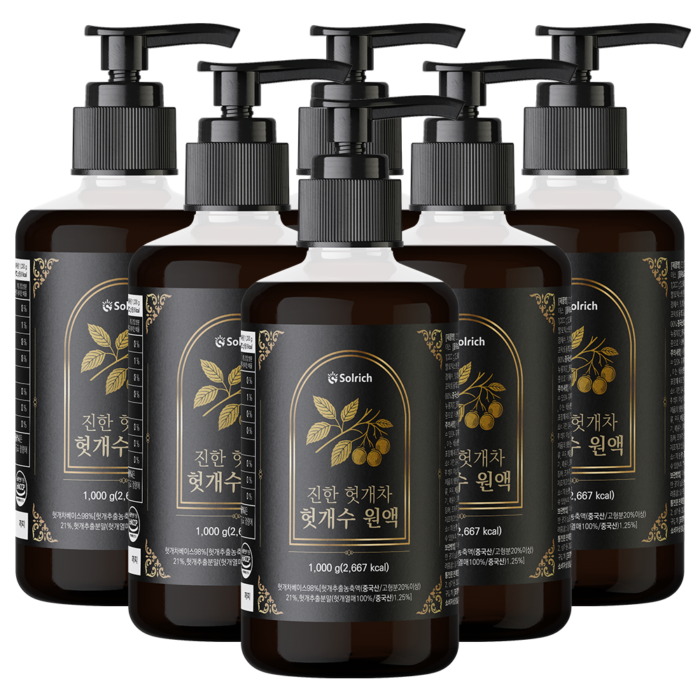 진한 헛개차 헛개수 원액 진액 HACCP 해썹 식약청 인증, 6개, 1kg 102,910원