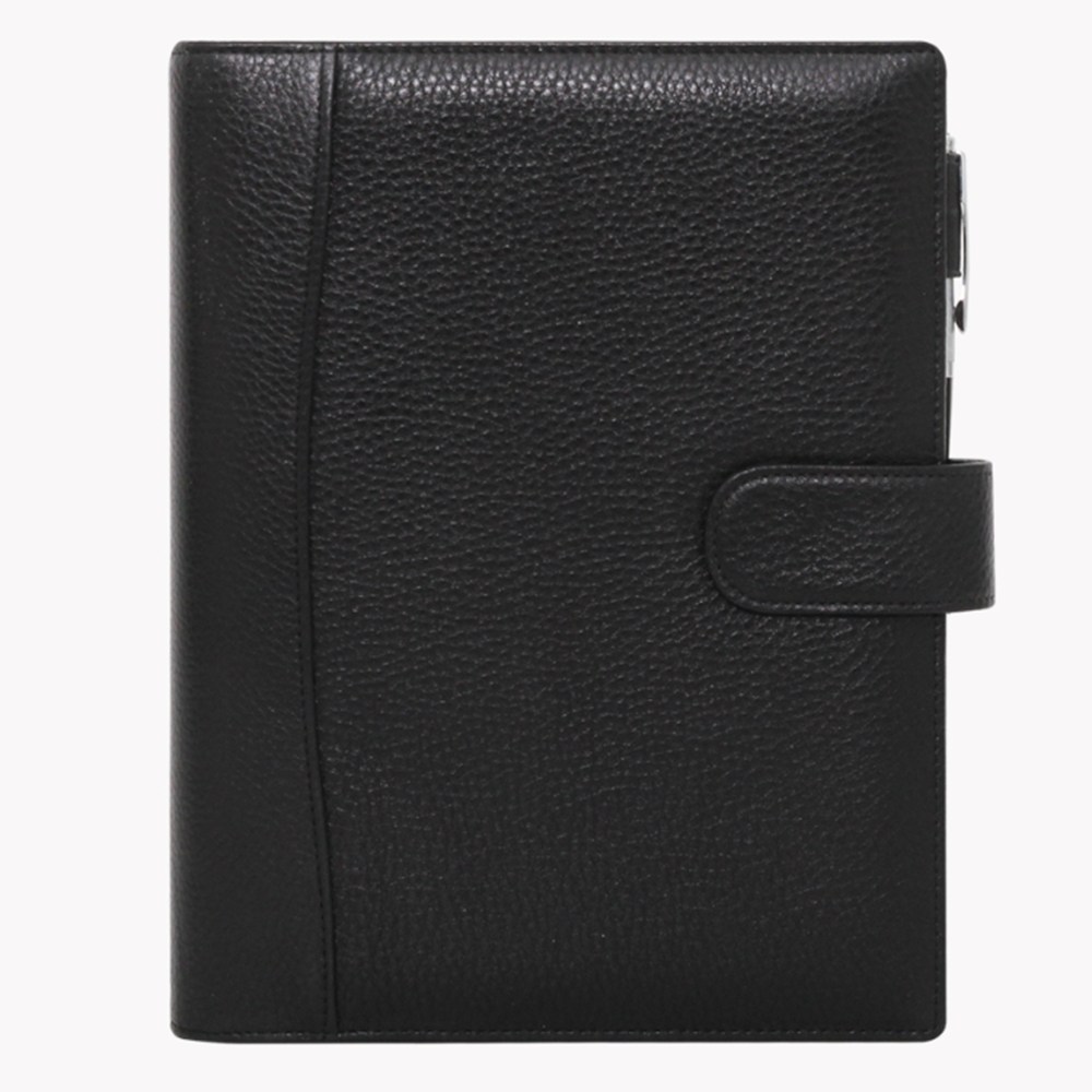 2026년 a5 6공 바인더 슈렁큰 이니셜 소가죽 다이어리 커버 블랙 D79212 120,000원