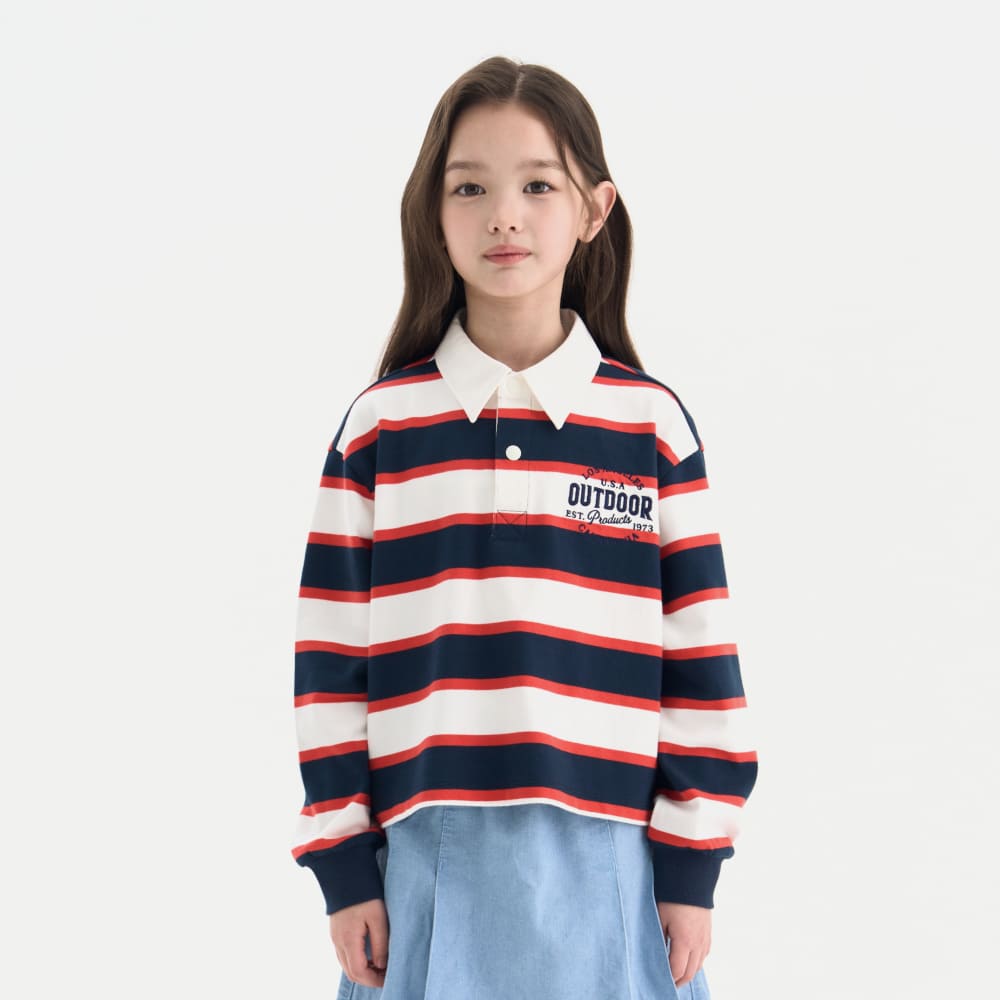 아웃도어프로덕츠 키즈 세미크롭 럭비 면 티셔츠 OD261ILC72 37,080원