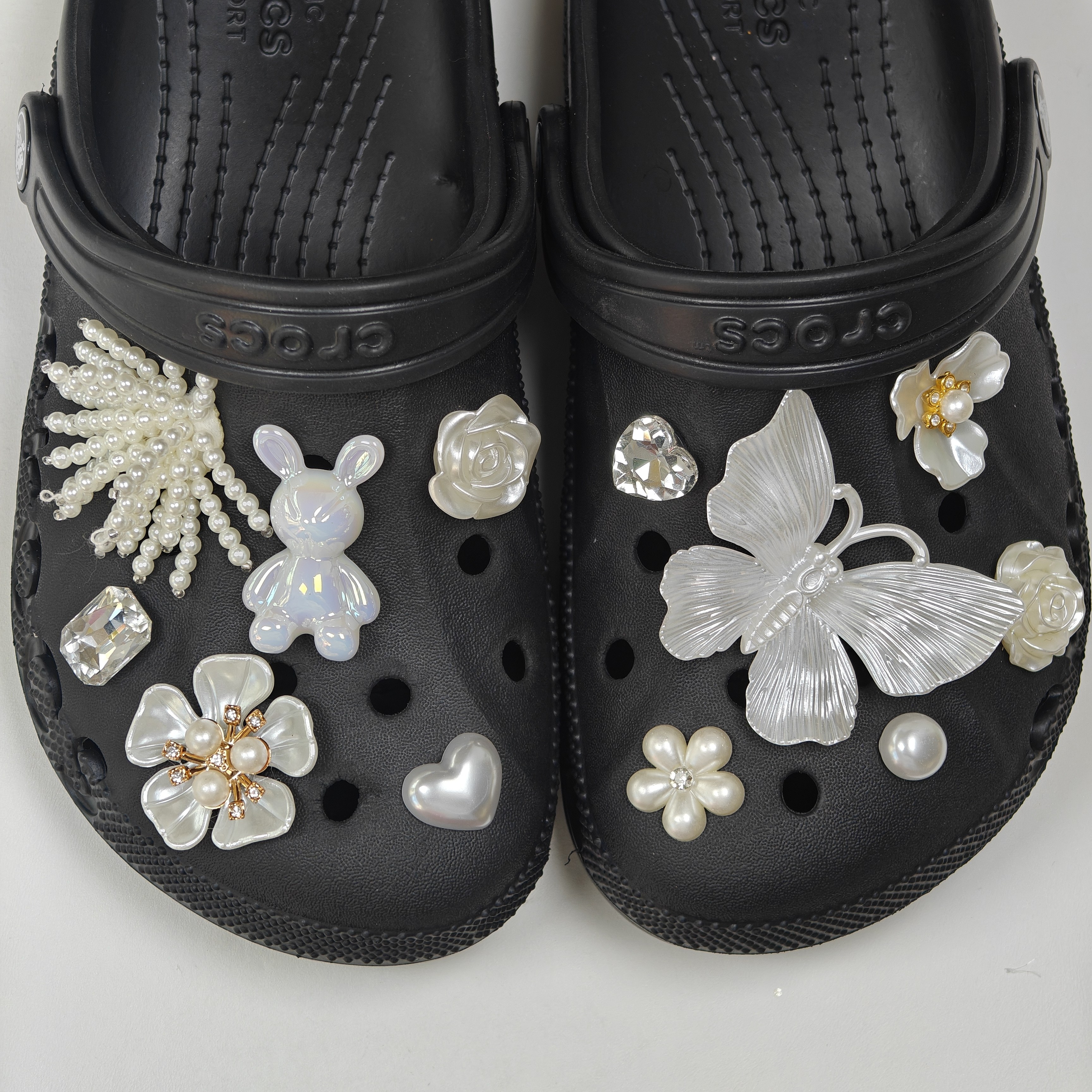 폼폼스타 진주 나비 신발 파츠 세트 12P 9,800원