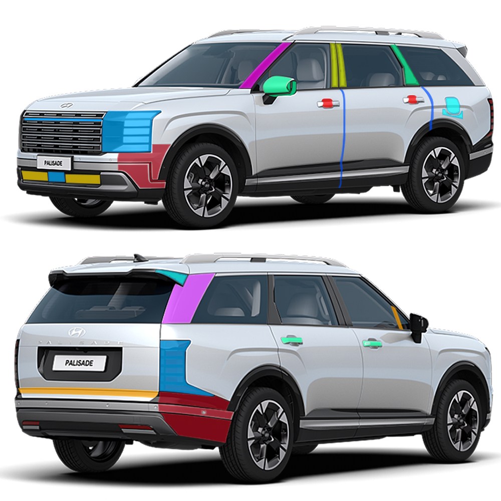 스킨엑스 디올뉴 팰리세이드 프레스티지 익스클루시브 LX3 외장필수패키지C PPF 차량보호필름, 1개 318,000원