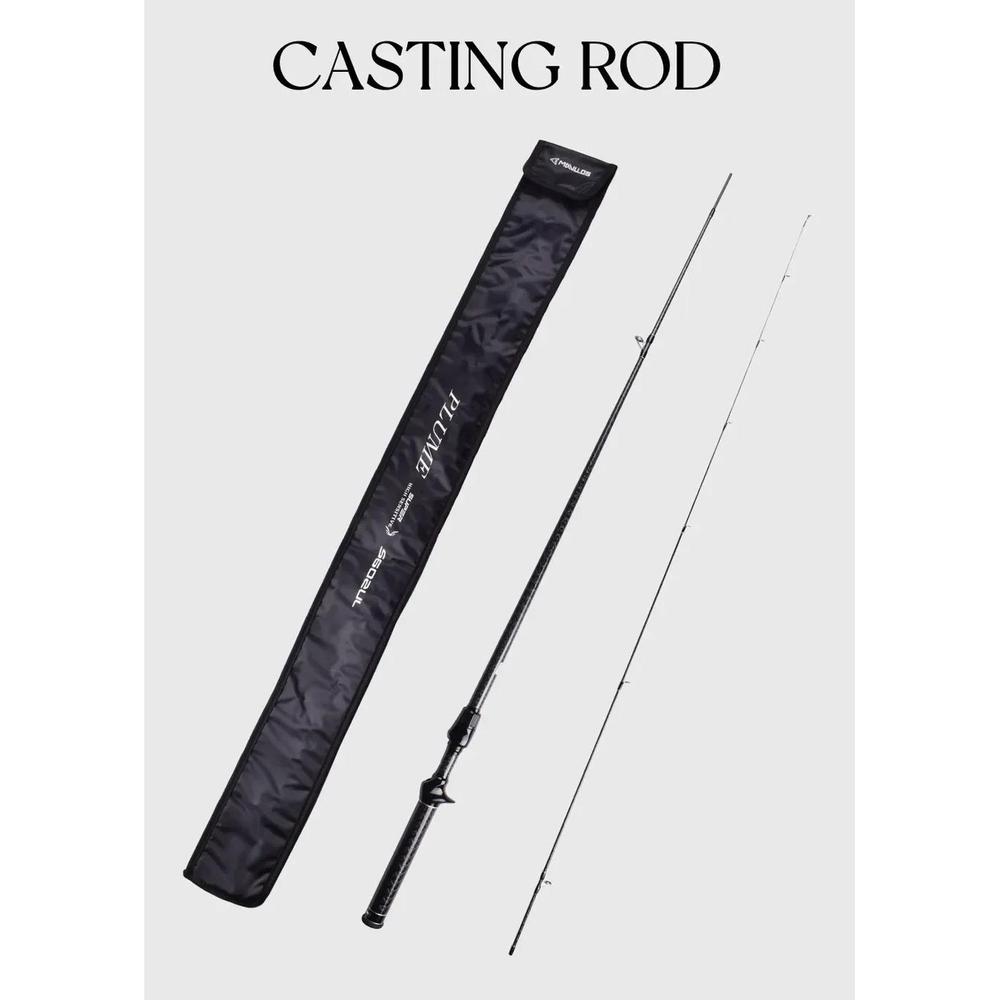 Mavllos Plume 초경량 53.5g 40T 4 크로스 카본 UL 팁 스피닝 로드 루어 0.6-8g 2-6lb 바닷물 Bfs 캐스팅 87,210원