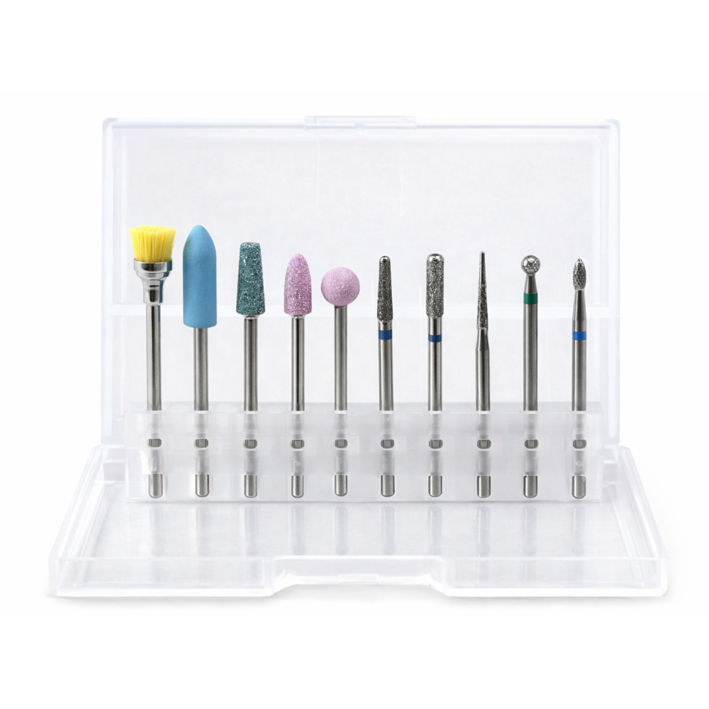 네일 드릴 비트 10종 세트 전동 큐티클 제거 폴리싱, 1박스, 혼합색상 10,100원