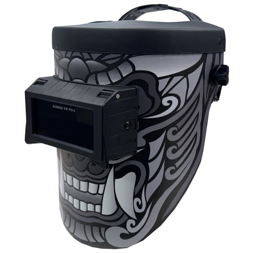 일흥 라스 자동 차광 용접면 마스크 용접 헬멧 개폐면 IH 208MT 치우천왕, 블랙, 1개 105,000원