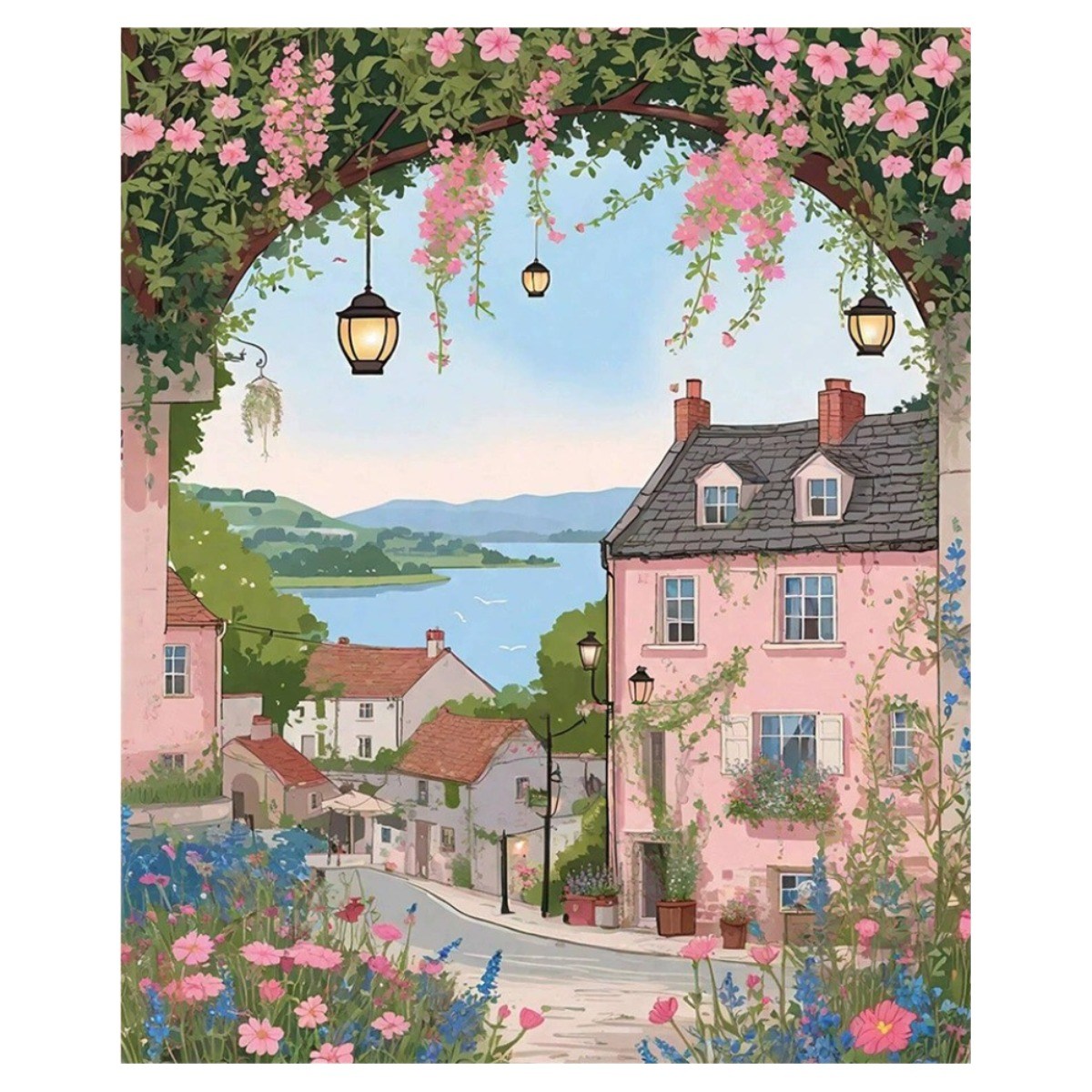 DIY 명화그리기 유화 그림 그리기 아크릴화 30*40cm, 02타입, 1개 16,170원