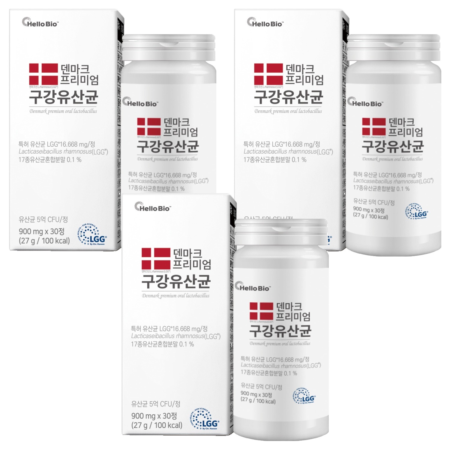 헬로바이오 덴마크 프리미엄 구강유산균 27g, 30정, 3개 34,380원