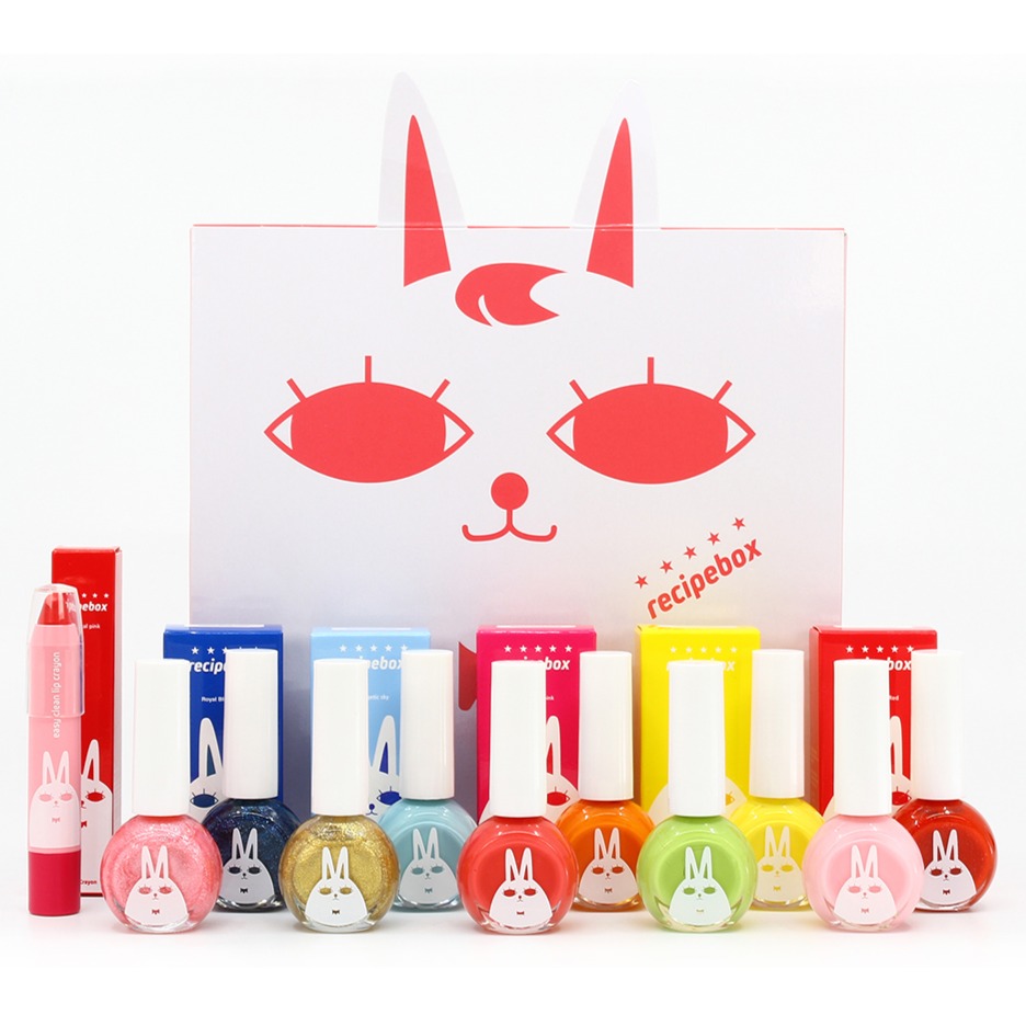레시피박스 어린이 화장품 선물세트, 매니큐어 10종 + 립크레용 + 선물박스, 1세트 79,000원