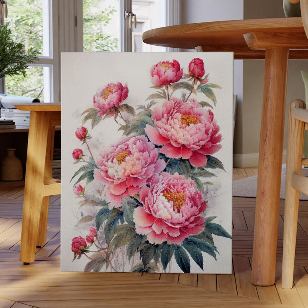 풍수 동양화 부귀화 모란꽃 인테리어 캔버스 그림액자 9종 집들이 개업선물 금전운 돈들어오는그림 9,900원