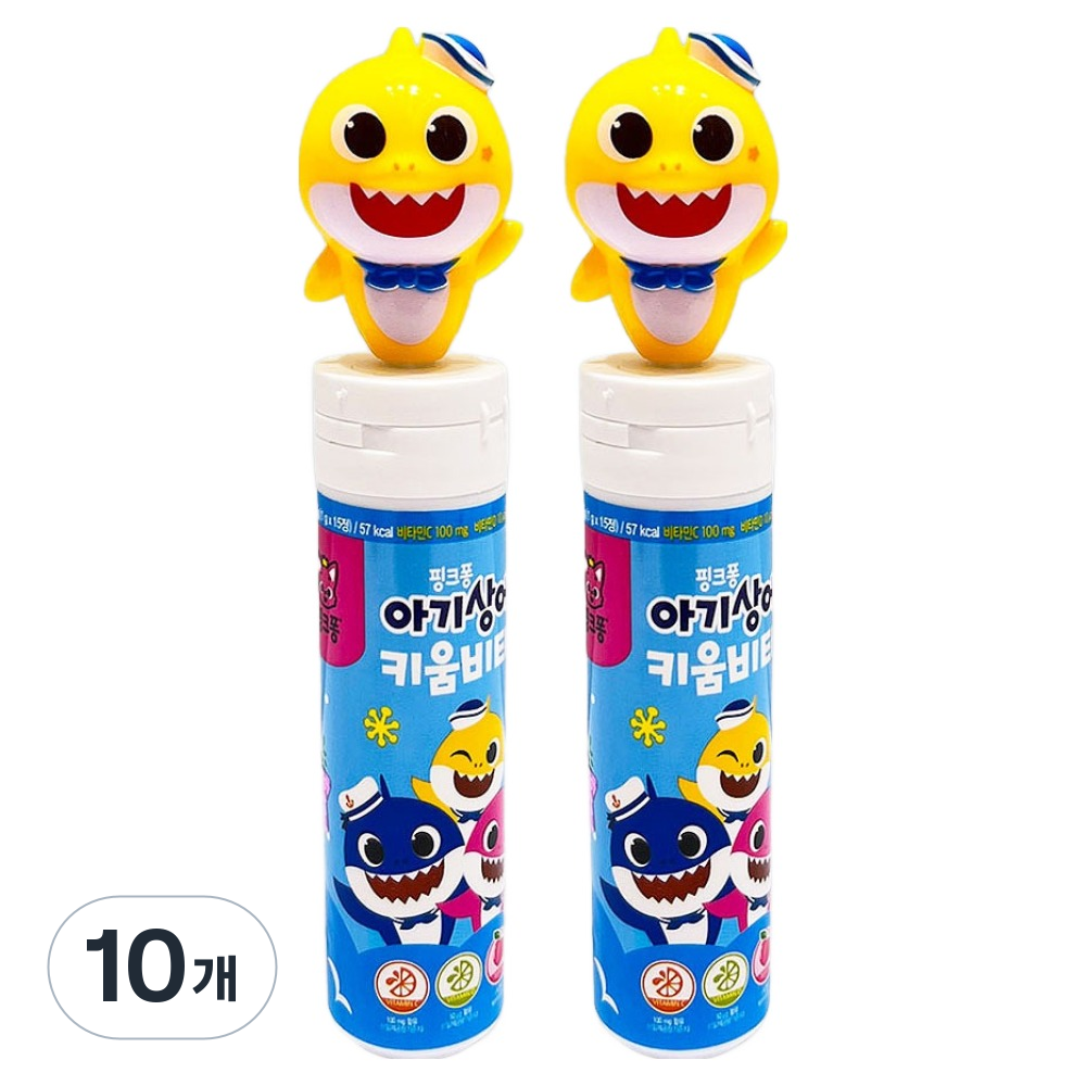 태양생활건강 핑크퐁 아기상어 키움비타 비타민 노랑 15g, 10개, 15정 36,250원