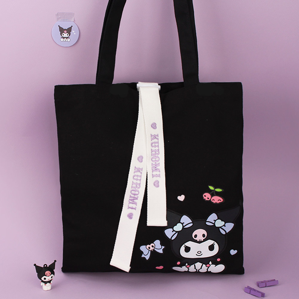 윙하우스 산리오 마이멜로디 쿠로미 데일리 에코백 스트랩 캔버스백 학원 가방 14,190원