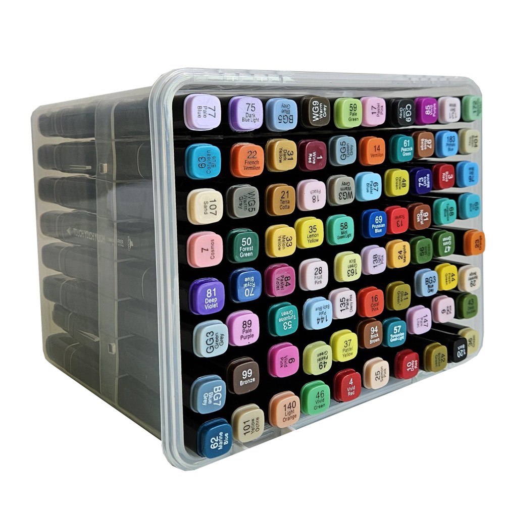 [메잌미] 터치 디자인 트윈마카 마카펜 (80색/PP케이스), 1개 24,000원