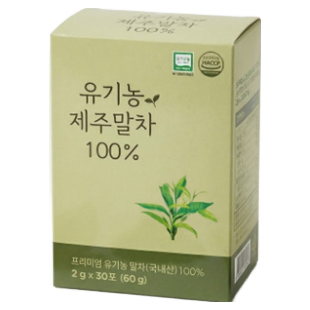 유기농 제주 말차 분말 가루 스틱, 1개, 30개입, 2g 20,800원