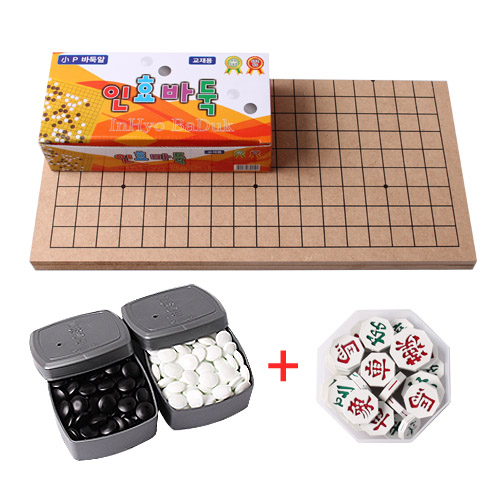 국내생산 정품 인효바둑 40년전통 바둑판세트 바둑알 장기알 모두 포함 바둑 바둑판 장기판 19,800원