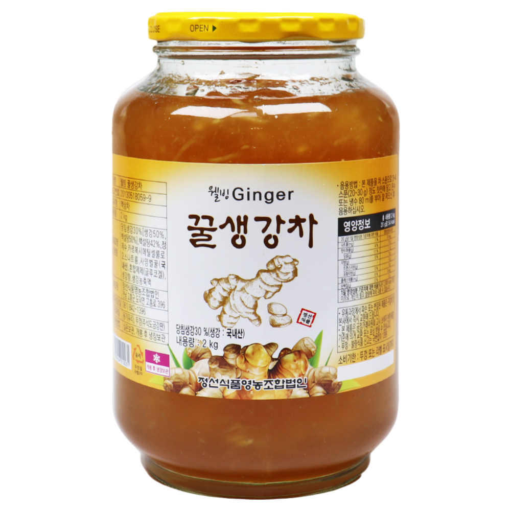 자연톡 고흥 웰빙 꿀 생강차 진저 청, 1개, 2kg, 1개입 16,500원