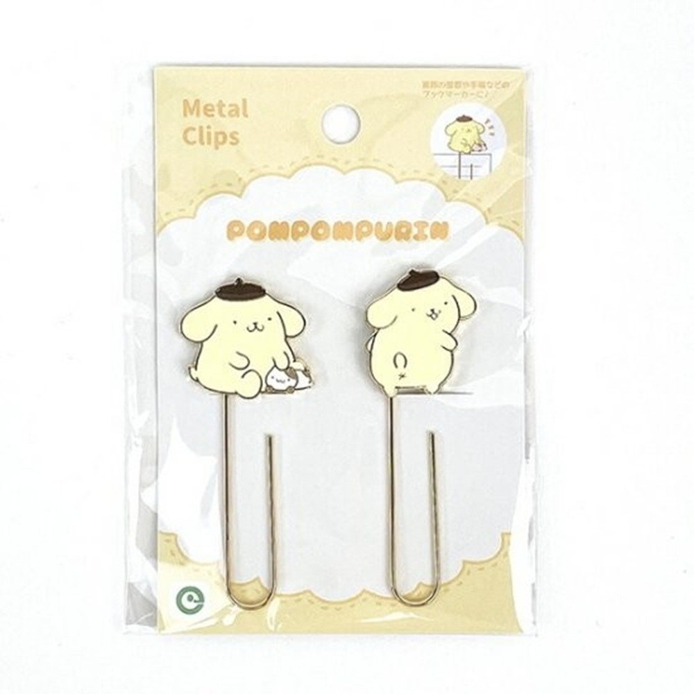 SANRIO 고급스러운 북마크 골드 도금을 사용한 산리오 캐릭터즈 메탈 클립 세트 폼폼푸린 / E0413-548563 15,400원