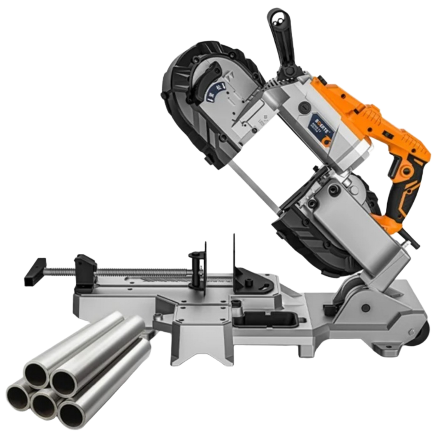 로로랜디 금속 절단기 탈착식 BANDSAW 커팅기 모형절단 밴드쇼 각도 절단기 1100W 공업용 알미늄 철 커팅기, 1개 324,500원