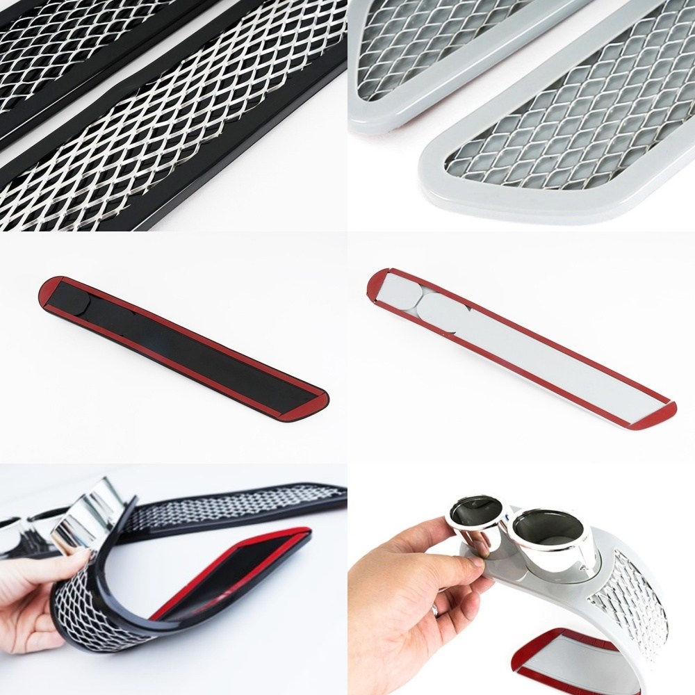 자동차 머플러 팁 에어덕트 범퍼가드 머플러팁 양면타입 악세사리, 머플러팁덕트(화이트), 1개 9,900원