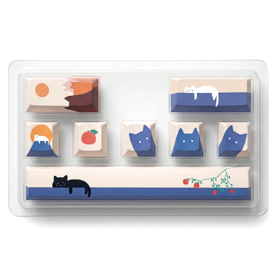 에버샵 귀여운 커스텀 기계식 키보드 스폰지밥 포인트 키캡 8종 세트 11,800원